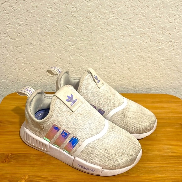 adidas Other - Adidas White Stripes Classic Slip On Sneakers